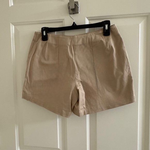 Boston Proper Khaki Linen-Blend Shorts – Size 4 - Picture 3 of 3